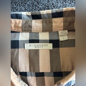 Burberry Brit long sleeve check stretch cotton poplin shirt